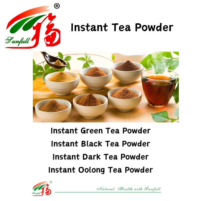 Meilleur prix Bonne solubilité Essai gratuit poudre de thé soluble dans le froid pour boisson Instant thé vert/thé noir/thé noir/thé oolong/thé noir
