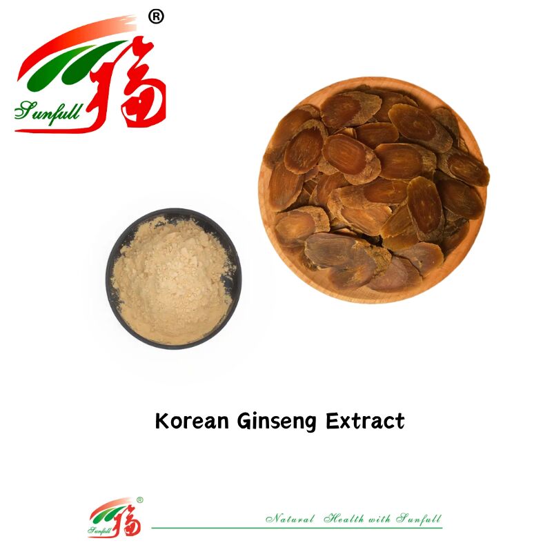 Sunfull Manufacturer échantillon gratuit Médecine traditionnelle chinoise HPLC organique 10% 80% Ginsénosides Ginseng américain / Extrait de ginseng coréen / Extrait de ginseng Panax