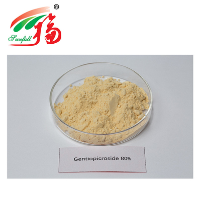 Grand extrait Leaved naturel CAS 20831-76-9 de gentiane de 80% Gentiopicroside