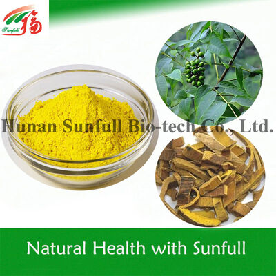 Extrait antibactérien Berberine hcl Poudre cristalline jaune d'espèces de Berberis (Épine-vinette) avec numéro CAS 633-65-8